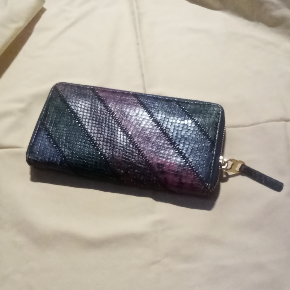 Tory Burch Gemini Link Snake Bi-Fold Wallet